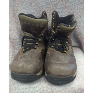 Men's Waterproof Leather Hiking Boots OZARK TRAIL Brown Lace Up Size 11